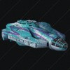 Teal and Purple Retro YT-2000