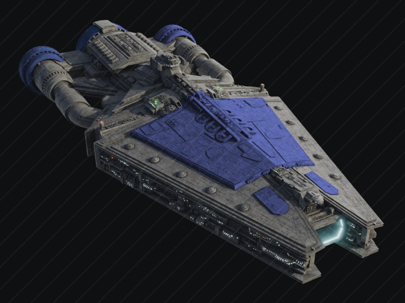 Colossal-class Heavy Carrier Repaint (Gungan Blue) preview