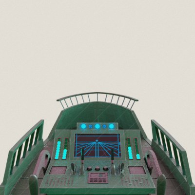 Bantha II Cargo Skiff cockpit preview